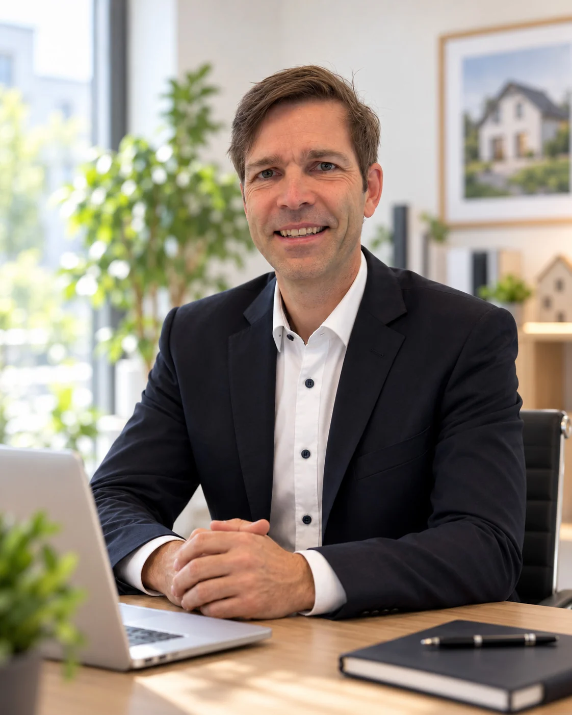 Freundliches Porträt von Jens Laskowski im modernen Büro